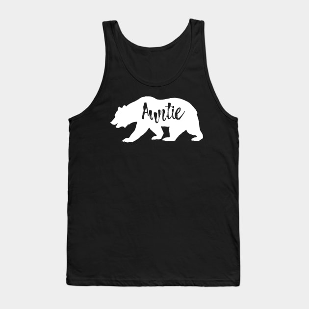 Auntie Bear Gift for Aunt Tank Top by Xeire